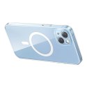 Baseus Magnetyczne Etui Baseus Crystal Series do iPhone 14 Plus + szkło hartowane