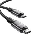 Rocoren Kabel szybko ładujący Rocoren USB-C do USB-C Retro Series 240W, 1m (szary)