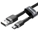 Baseus Kabel USB do Micro USB Baseus Cafule 2.4A 1m (szaro-czarny)