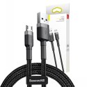 Baseus Kabel USB do Micro USB Baseus Cafule 2.4A 1m (szaro-czarny)