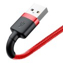 Baseus Kabel Lightning USB Baseus Cafule 2,4A 0.5m (czerwony)
