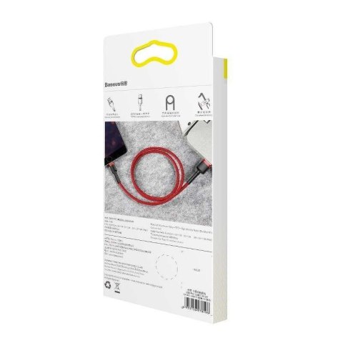 Baseus Kabel Lightning USB Baseus Cafule 2,4A 0.5m (czerwony)