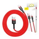 Baseus Kabel Lightning USB Baseus Cafule 2,4A 0.5m (czerwony)