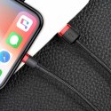 Baseus Kabel Lightning USB Baseus Cafule 2,4A 1m (czarno-czerwony)