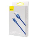 Baseus Kabel USB do Lightning Baseus Crystal Shine, 2.4A, 1.2m (niebieski)