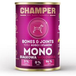 CHAMPER BONES&JOINTS MONOBIAŁKOWA wołowina mokra karma dla psa 400g