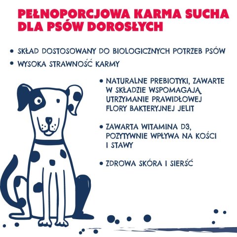 TEO bogata w wołowinę Karma sucha dla psa 15kg