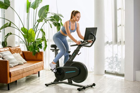 Rower stacjonarny, magnetyczny OVICX Q200X z ekranem dotykowym 15,6" TFT, WIFI bluetooth&app (WYPRZEDAŻ)