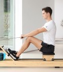 Wioślarz wodny drewniany MERACH MR-902/YS, bluetooth&app, naturalny kolor drewna (WYPRZEDAŻ)