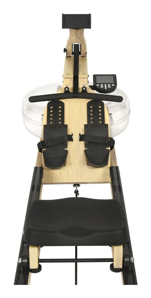 Wioślarz wodny drewniany MERACH MR-902/YS, bluetooth&app, naturalny kolor drewna (WYPRZEDAŻ)