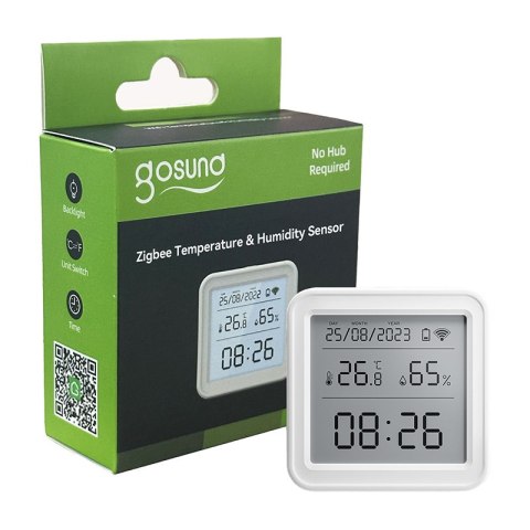 Gosund Inteligentny czujnik temperatury i wilgotności Zigbee Gosund ST17 LCD Tuya