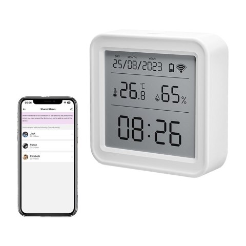 Gosund Inteligentny czujnik temperatury i wilgotności Zigbee Gosund ST17 LCD Tuya