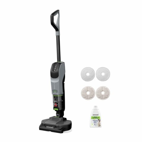 Bissell SpinWave + Vac Pet Pro Pionowy odkurzacz Bateria Suchy i Mokry Cykloniczny Worek na kurz 0,4 l Czarny, Szary