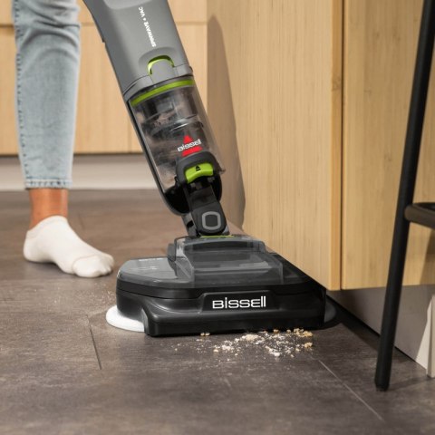 Bissell SpinWave + Vac Pet Pro Pionowy odkurzacz Bateria Suchy i Mokry Cykloniczny Worek na kurz 0,4 l Czarny, Szary