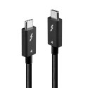 Lindy 31120 kabel Thunderbolt 1 m 40 Gbit/s Czarny