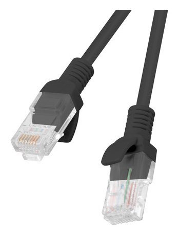 Patchcord UTP Lanberg PCU6-10CC-0200-BK (RJ45 - RJ45 ; 2m; UTP; kat. 6; kolor czarny)