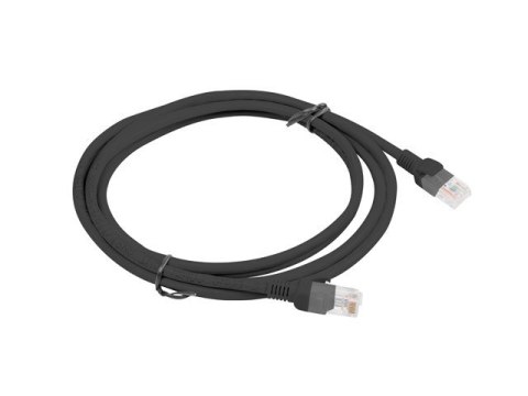 Patchcord UTP Lanberg PCU6-10CC-0200-BK (RJ45 - RJ45 ; 2m; UTP; kat. 6; kolor czarny)