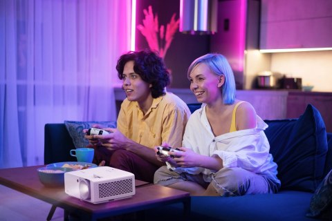 Optoma UHZ66 projektor danych Projektor krótkiego rzutu 4000 ANSI lumenów DLP UHD 4K (3840x2160) Kompatybilność 3D Biały
