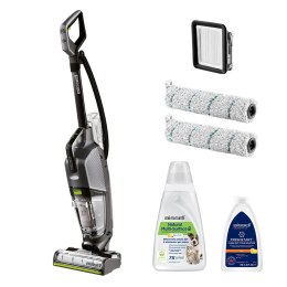 Bissell CrossWave Hydrosteam Pet Pro Odkurzacz pionowy Prąd przemienny Suchy i Mokry Bez worka 0 l 1100 W Czarny, Srebrny