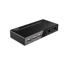 LINDY 2 Port KVM Switch HDMI 4K60, USB 2.0 & Audio