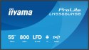 Iiyama LH5566UHSB-B1AG signage display Płaski panel Digital Signage 139,7 cm (55") LCD Wi-Fi 800 cd/m2 4K Ultra HD Czarny Proces
