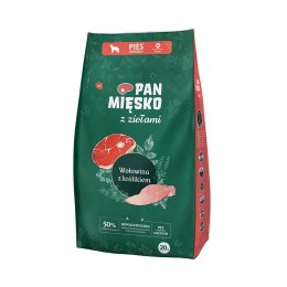 Pan Mięsko Karma sucha dla psa z Ziołami Wołowina z królikiem (dorosły) chrupki M 20kg