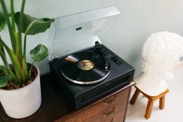 Lenco LS-430BK obrotowy talerz gramofonu Gramofon z napędem pasowym Czarny