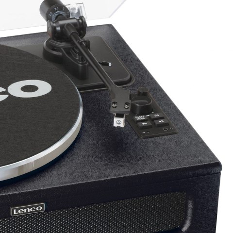 Lenco LS-430BK obrotowy talerz gramofonu Gramofon z napędem pasowym Czarny
