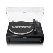 Lenco LS-430BK obrotowy talerz gramofonu Gramofon z napędem pasowym Czarny