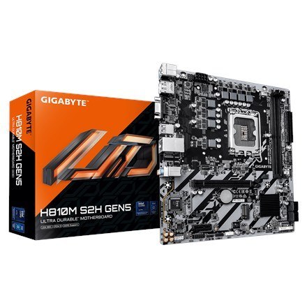 GIGABYTE H810M S2H GEN5 płyta główna Intel H810 LGA 1851 (Socket V1) micro ATX