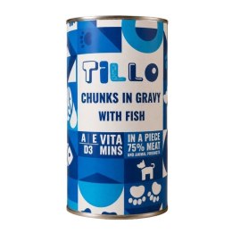 TILLO Kawałki w sosie z rybą mokra karma dla psów 1250g
