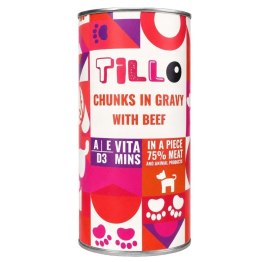 TILLO Kawałki w sosie z wołowiną mokra karma dla psów 1250g