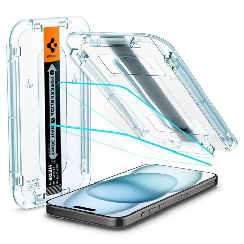 Spigen AGL06903 ochraniacz na ekran / tył telefonu Przezroczysta ochrona ekranu Apple 2 szt.
