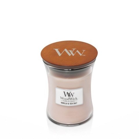 Świeca średnia VANILLA & SEA SALT WOODWICK