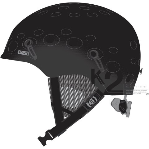 Kask męski K2 ROUTE black 51-55