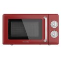 Cecotec 01710 kuchenka mikrofalowa Czerwony, Stal nierdzewna Mikrofalówka grill Blat 20 l 700 W