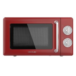 Cecotec 01710 kuchenka mikrofalowa Czerwony, Stal nierdzewna Mikrofalówka grill Blat 20 l 700 W