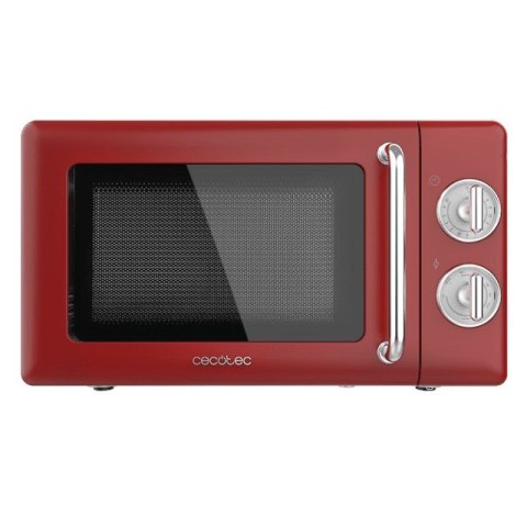 Cecotec 01710 kuchenka mikrofalowa Czerwony, Stal nierdzewna Mikrofalówka grill Blat 20 l 700 W
