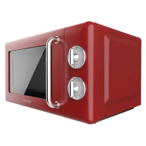 Cecotec 01710 kuchenka mikrofalowa Czerwony, Stal nierdzewna Mikrofalówka grill Blat 20 l 700 W