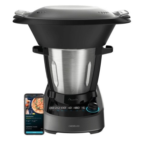 Cecotec 04341 robot kuchenny 1600 W 3,3 l Czarny, Stal nierdzewna Wbudowane wagi