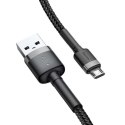Baseus Kabel USB do Micro USB Baseus Cafule 2.4A 0.5m (szaro-czarny)