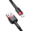 Baseus Kabel Lightning USB Baseus Cafule 2A 3m (czarno-czerwony)