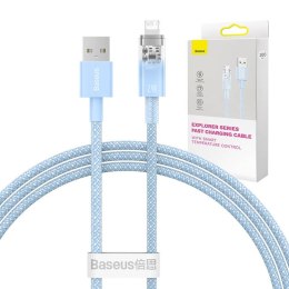 Baseus Kabel szybko ładujący Baseus Explorer USB do Lightning 2.4A 1M (niebieski)