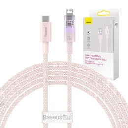 Baseus Kabel szybko ładujący Baseus USB-C do Lightning Explorer Series 20W (różowy)