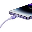Baseus Kabel szybko ładujący Baseus USB-C do Lightning Explorer Series 2m, 20W (fioletowy)