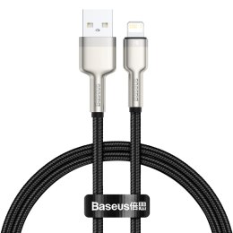 Baseus Kabel USB do Lightning Baseus Cafule, 2.4A, 0,25m (czarny)