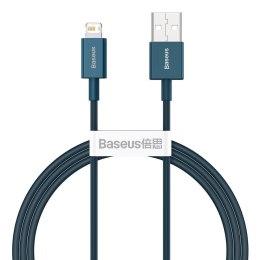 Baseus Kabel USB do Lightning Baseus Superior Series, 2.4A, 1m (niebieski)