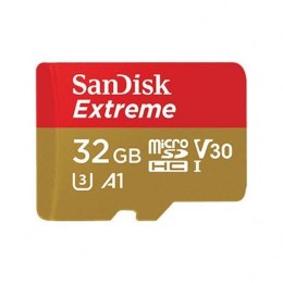 SanDisk Karta pamięci SanDisk Extreme microSDHC 32GB 100/60 MB/s V30 A1 U3 4K (SDSQXAF-032G-GN6MA)