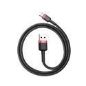 Baseus Kabel USB do USB-C Baseus Cafule 3A 0.5m (czerwono-czarny)