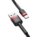 Baseus Kabel USB do USB-C Baseus Cafule 3A 0.5m (czerwono-czarny)